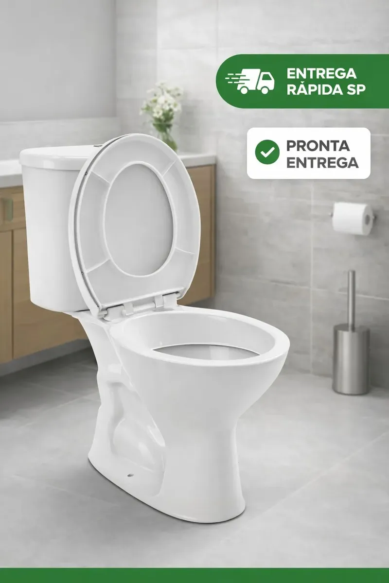 Vaso Sanitário + Caixa Acoplada Hervy Louças versao 2