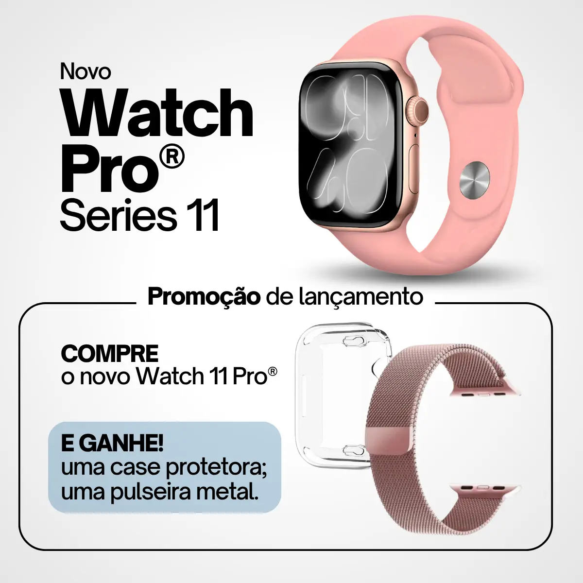 Smartwatch Feminino Watch 11 Pro C/ Mensagens Ligação - 2026 versao 2